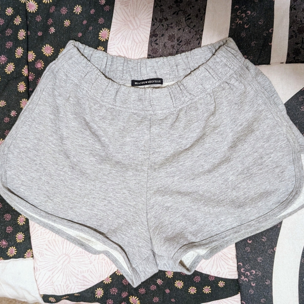 grey brandy sweatshorts